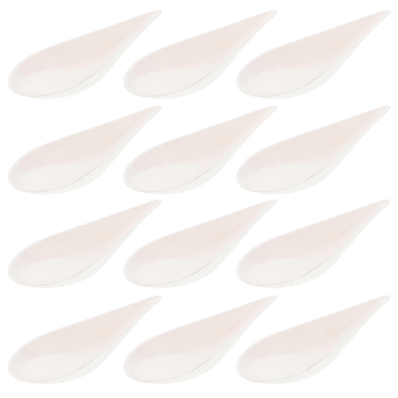 White Paper Dessert Plates for Home Use Ideal for Fruit Cake Candy 50pcs