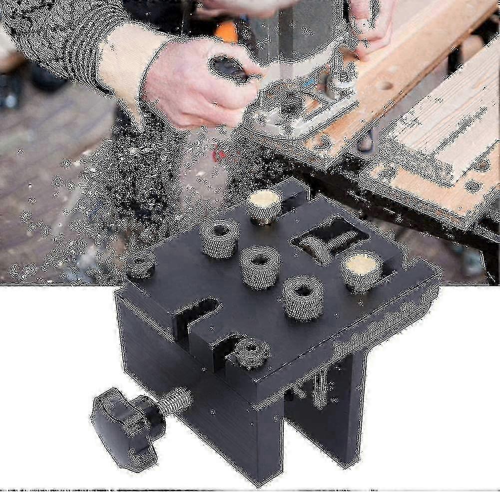 3 In 1 Drill Locator, Carpentry Hole Punch Jig Drill Guide Kit For Diy Woodworking Project