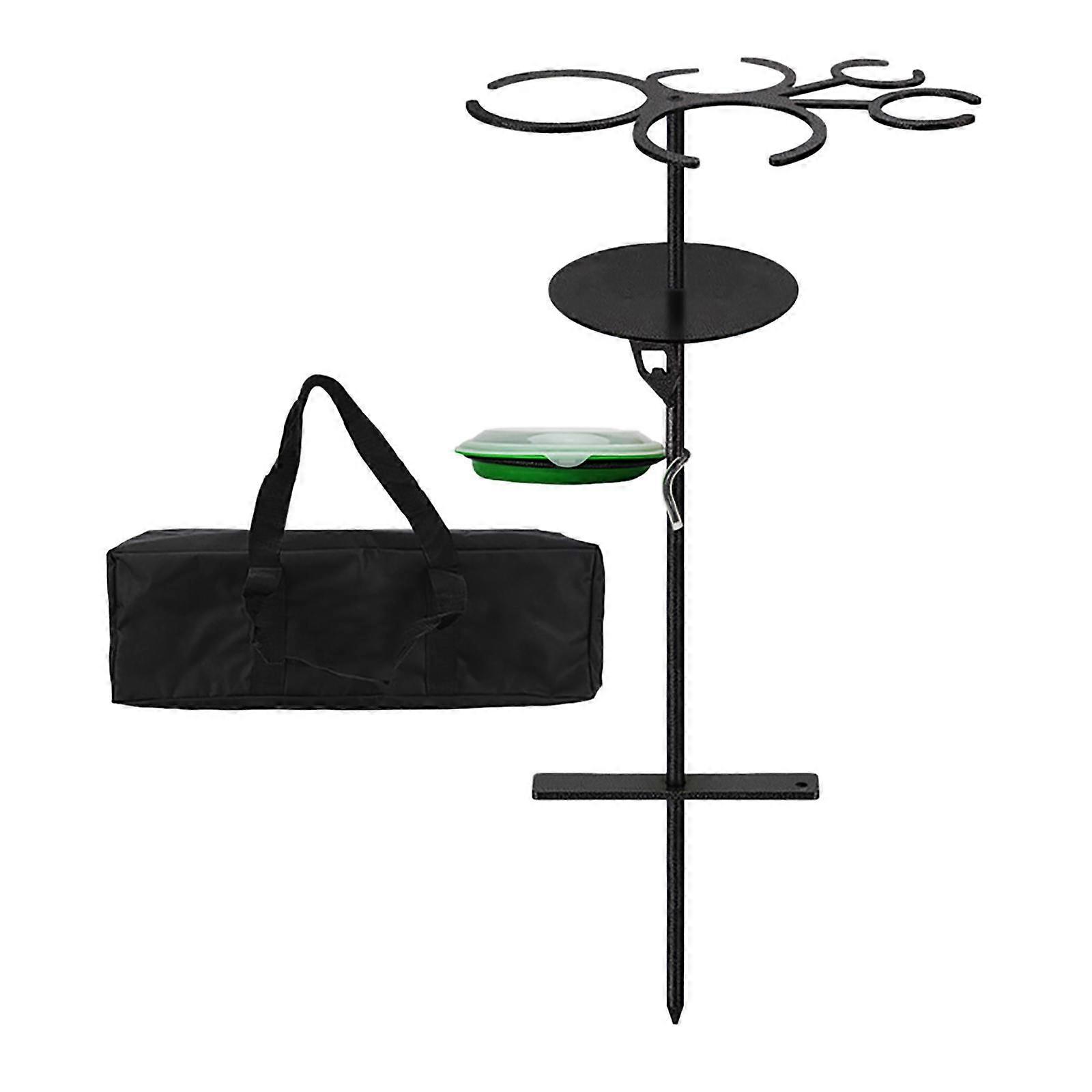 Outdoor Table Durable Cups Support Rack Holder for Barbecue Beach Snack