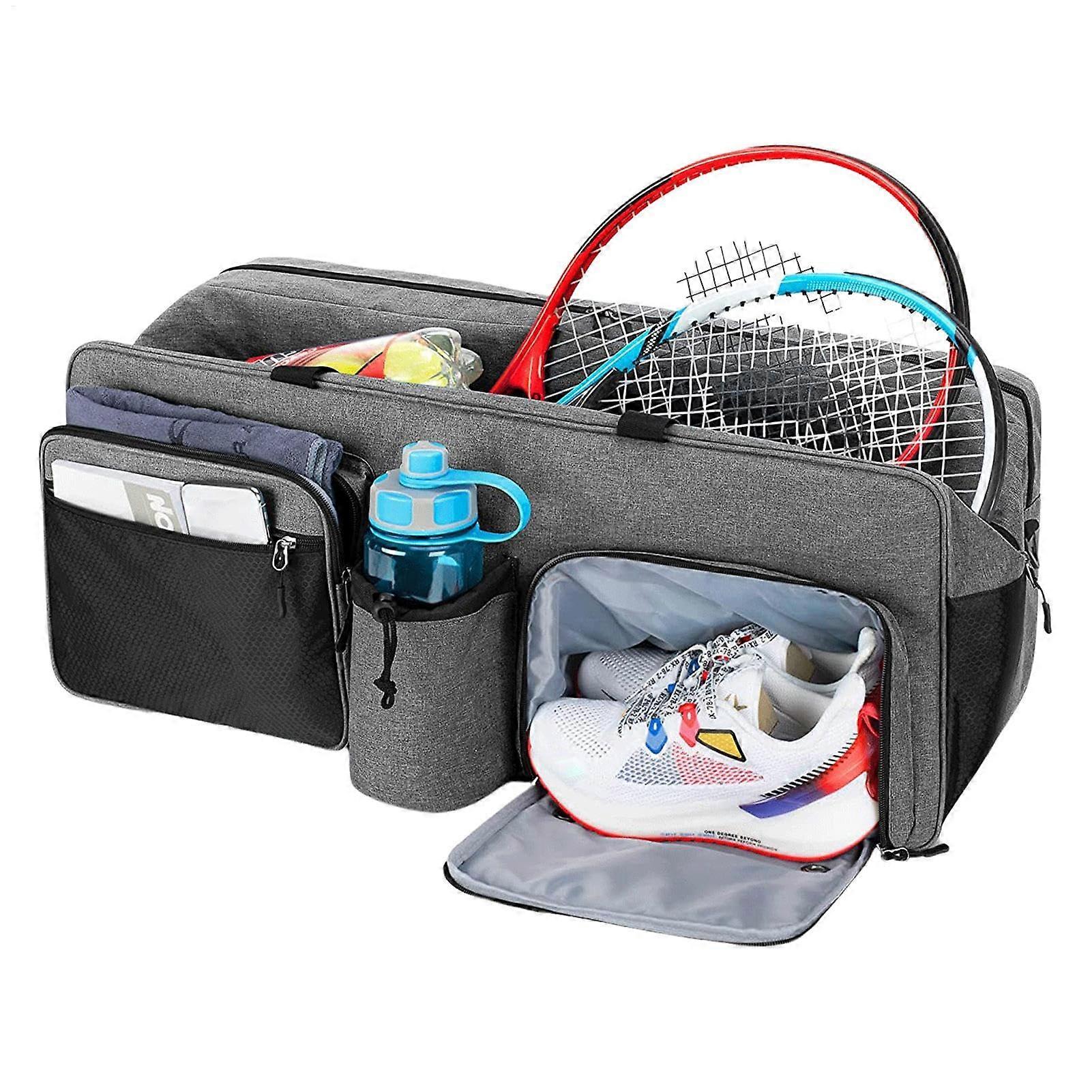 Tennis Racket Bag Large Shoulder Bag for Men and Women with Extra Compartments for Rackets, Balls, and Accessories