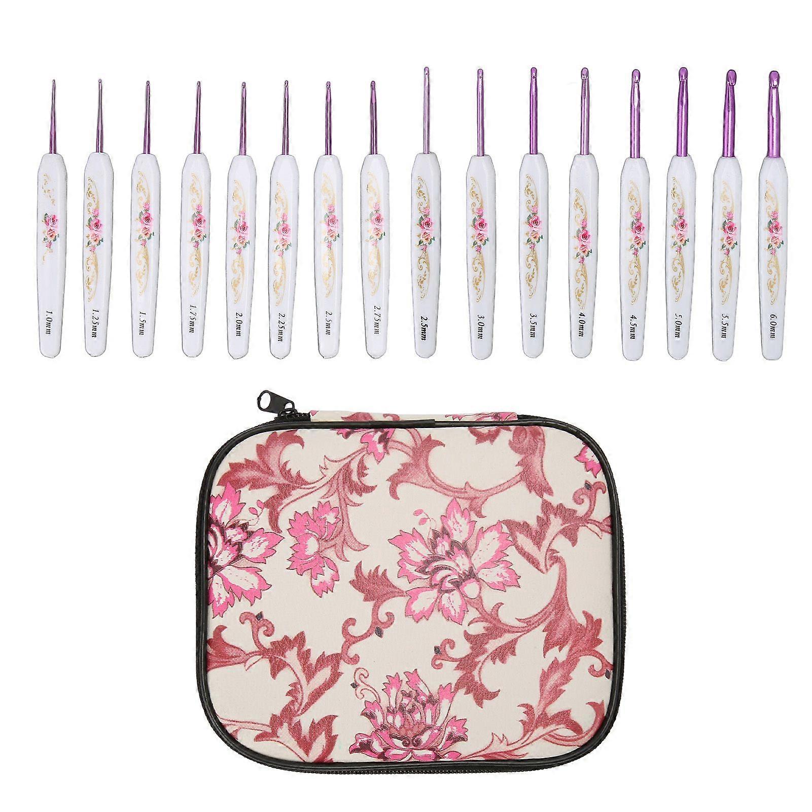 2025 Latest Model  16pcs Crochet Hooks Kit Ergonomic Crochet Needles Set