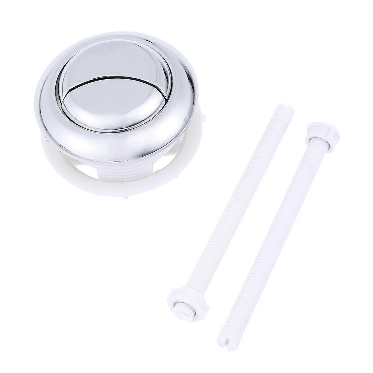 Push button for dual flush toilets, matches standard tanks, easy to replace