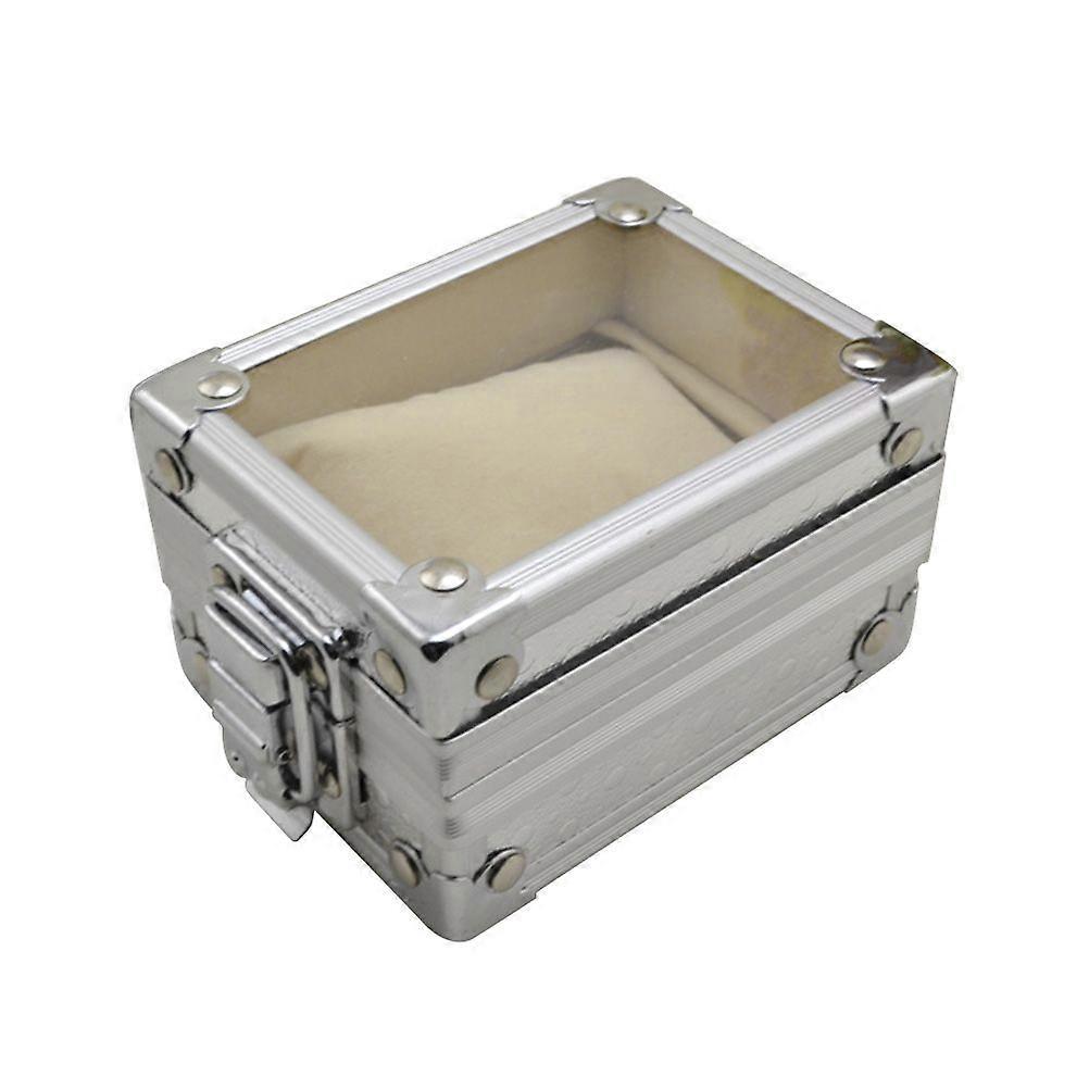 غطاء شفاف ووتش مربع جيب ووتش القضية مجوهرات حامل سوار منظم هدية مربع