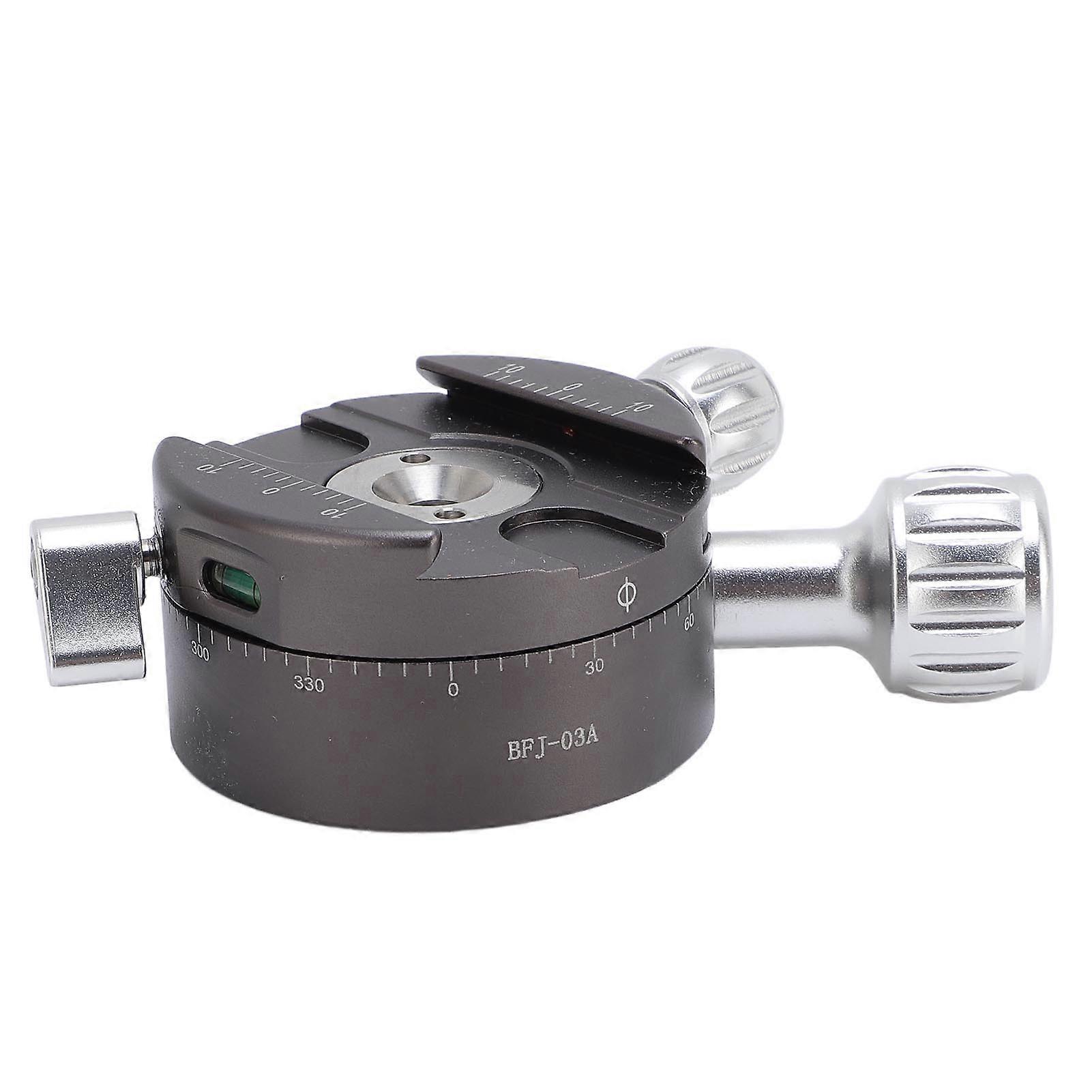 Panoramic Clamp with Spirit Level 360 Degree Rotation Universal Aluminum Alloy Clamp for Arca Style 3/8 Inch Threaded Base