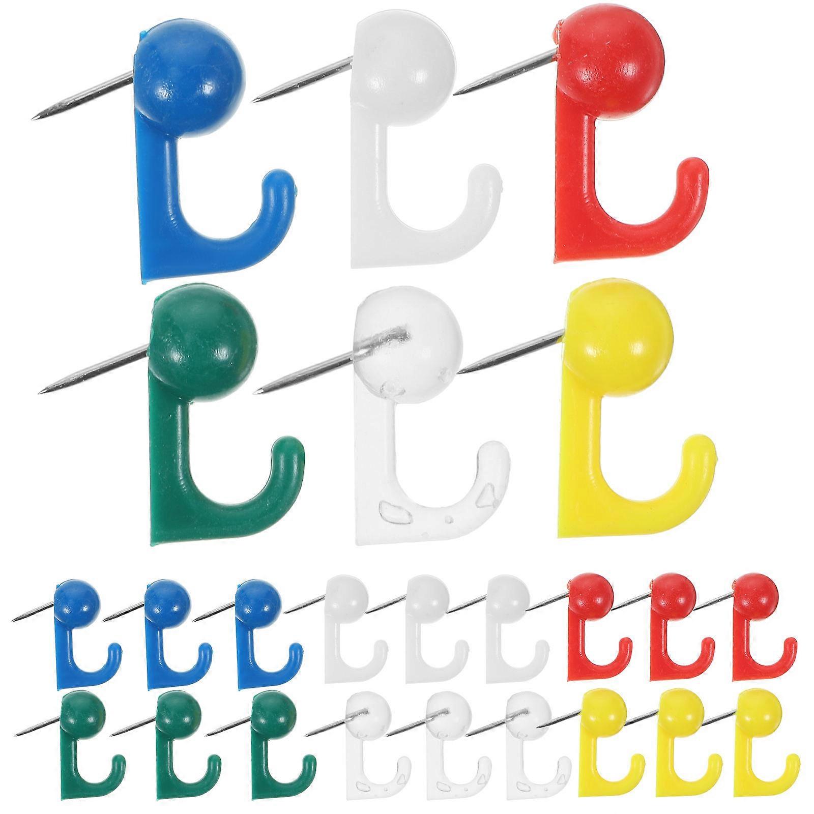 Push Pin Bulletin Pushpins Portable Pushpins Creative Push Pin Set Assorted Color Map Marking Paper Fixing 100Pcs