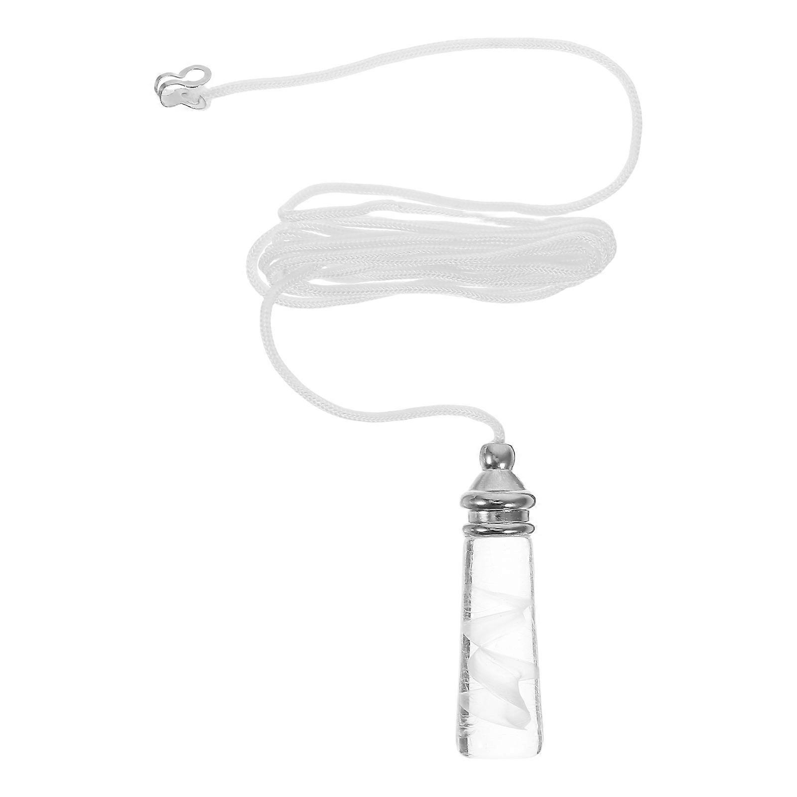 Ceiling Fan Extension Pull Chain Cylindrical Glass Metal Simple Design For Ceiling Fan And Light Control Bedroom Dining Area 1Pcs