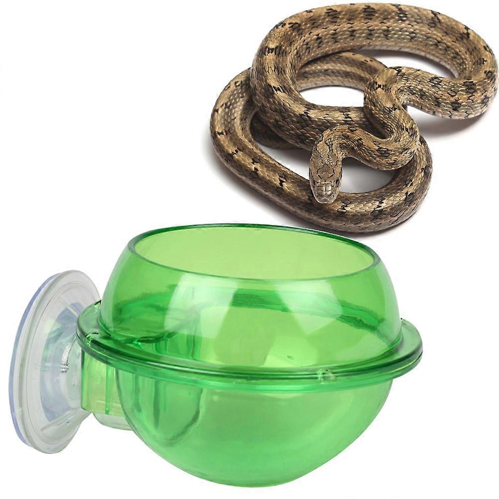 Durable ABS Small Pet Feeding Bowl with Suction Cup for Reptiles, Lizards, Turtles, and Amphibians – Easy Attach Food and Water Dish for Small Animals