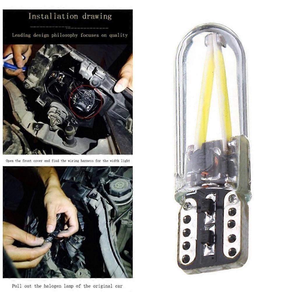 Dashboard Light Led Cob Light Bulb For Vehicle Lighting Interior Dome Light 6500K 2Set