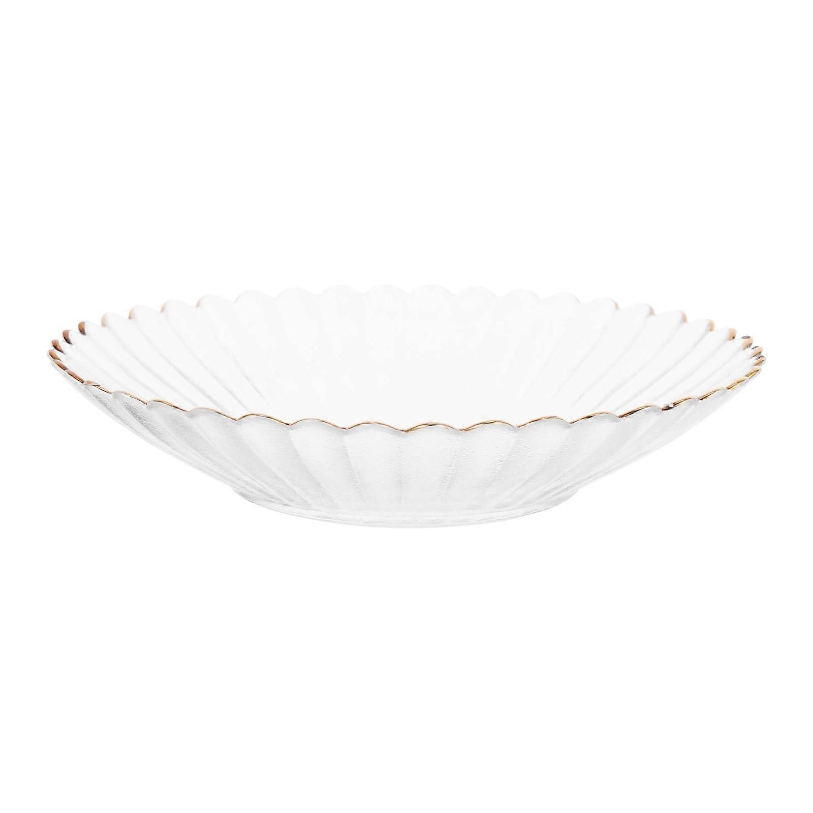 Elegant Glass Fruit Plate Nordic Design Serving Tray for Weddings, Parties & Daily Use – Ideal for Snacks, Desserts & Dried Fruits
