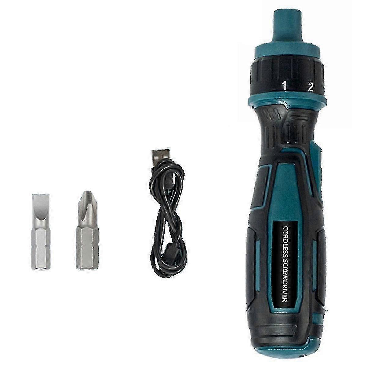 3.6V Cordless Electric Screwdriver with Torque Precision, Flashlight and Charging Handle, Screw Driver Bits hwy