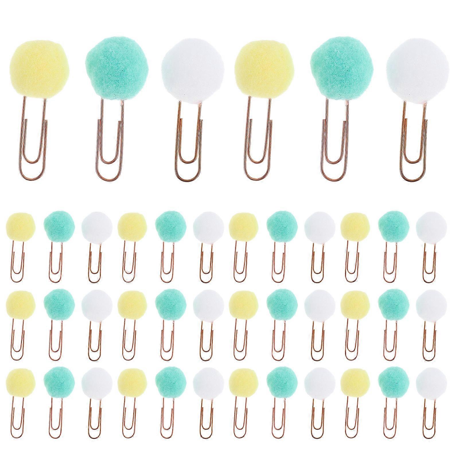 Creative Paper Clip Metal Bookmark for School Use 50Pcs