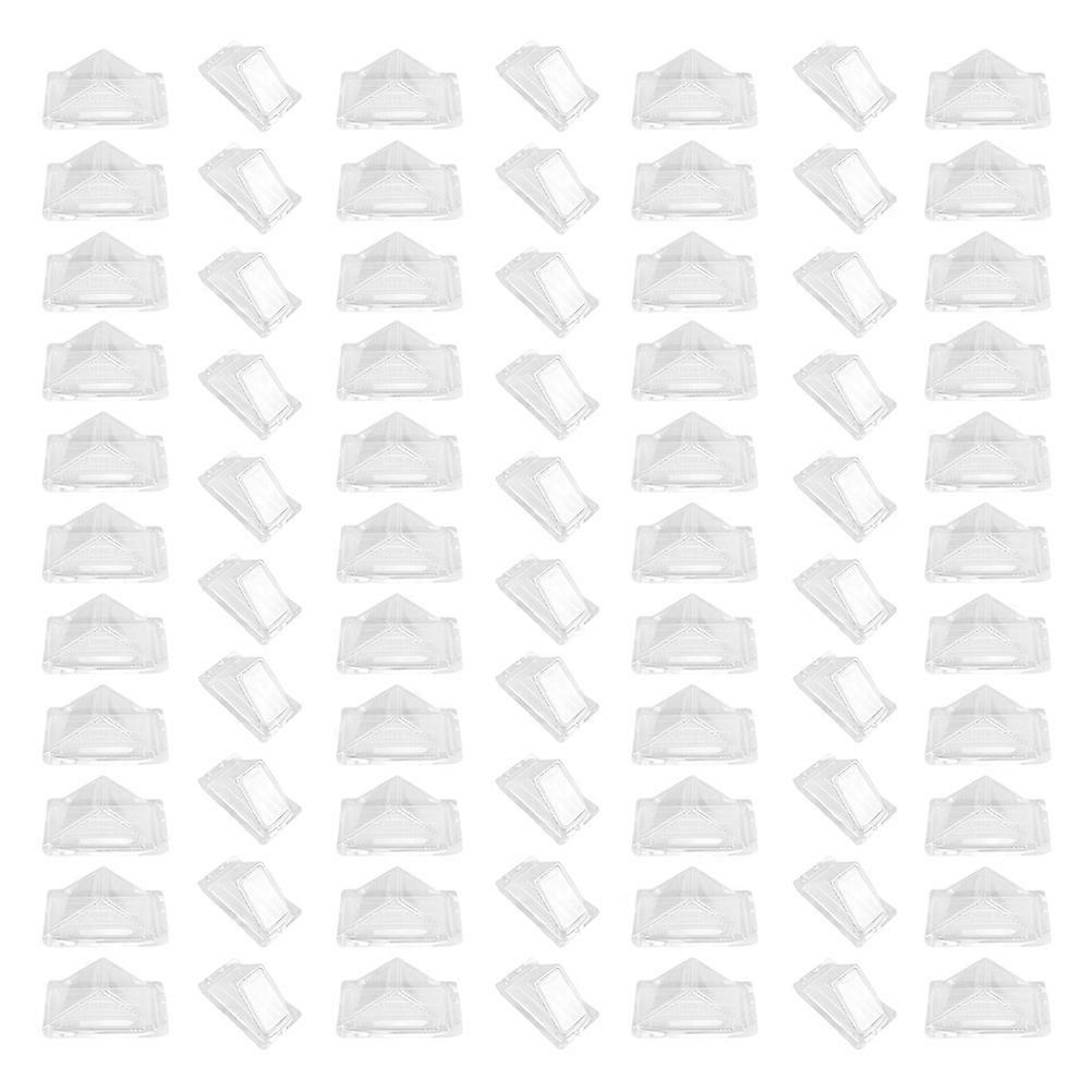 Packaging Boxes Transparent 15X9.5X8CM Disposable Tight Seal 70Pcs