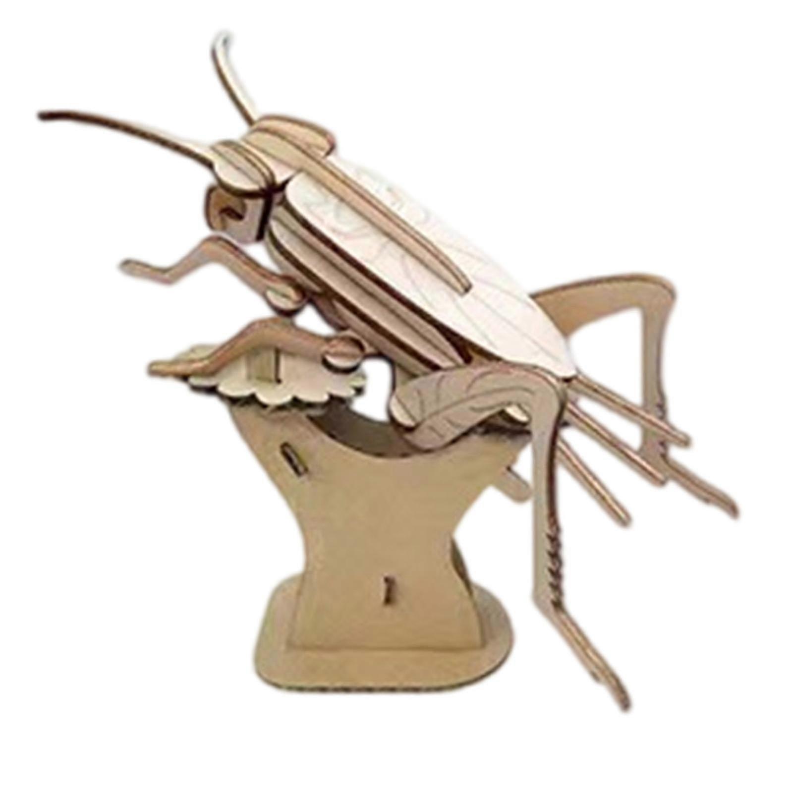 Wood 3D Puzzle Kits Insect Theme Puzzle Building Set for Creative Play and Learning Fun Educational Puzzle Game for Kid hwy