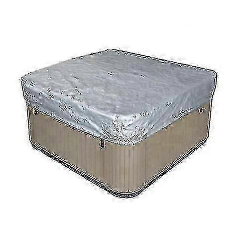 Badestampdeksel for utendørs spa-220*220*30cm-sølv