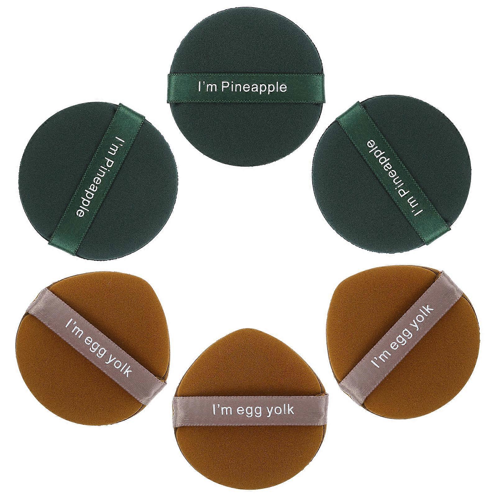 6pcs Wet and Dry Use Makeup Puff Loose Powder Puff Cosmetic Cushion