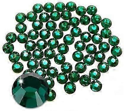 Ragasztójavító lapos fenekű strasszok (ss20 576 db, sötétzöld)