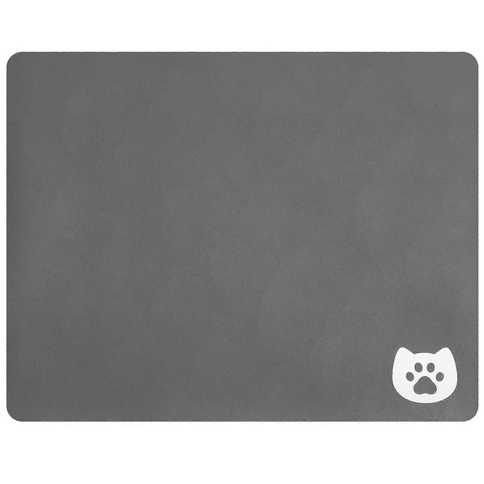 Water Bowl Mat Pet Feeding Mat For Home Anti-Slip Easy to Rectangular 50.00X40.00X0.40CM 1 Set