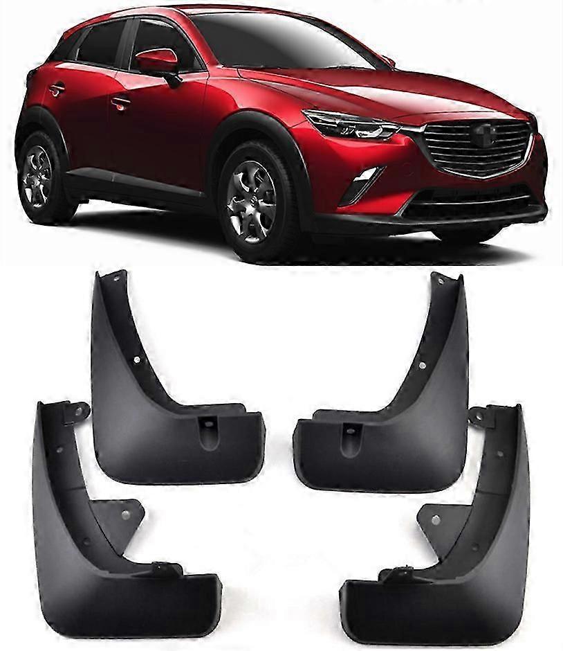 Front & Rear Splash Guards Mud Flaps For 2016-2024 Mazda CX3 CX-3