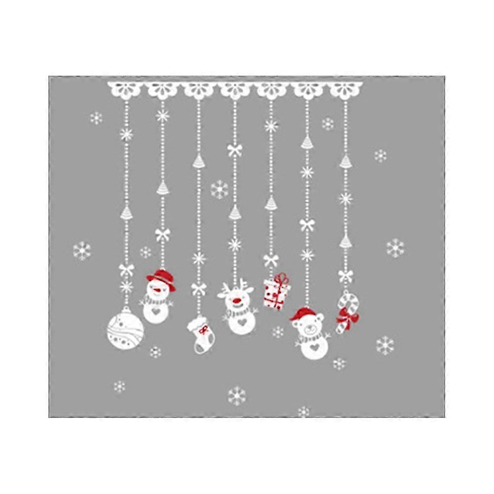 Christmas Snowflake Snowman Window Stickers