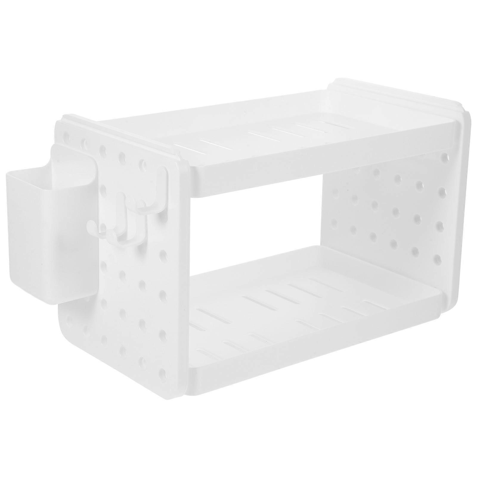 Vertical Desktop Book Rack & File Holder Organizer for Home Office – Space Saving Decorative Shelf for Books, Magazines & Documents – Elegant White