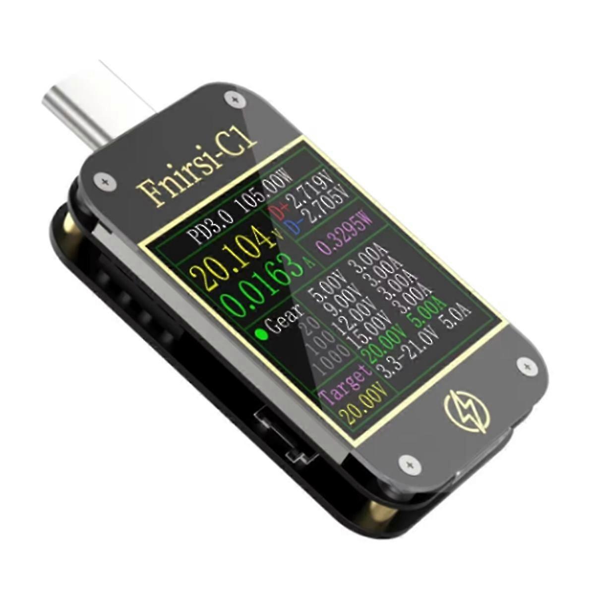 USB Tester Voltmeter Ammeter Type-C PD Trigger Power Bank Tester with PC Software