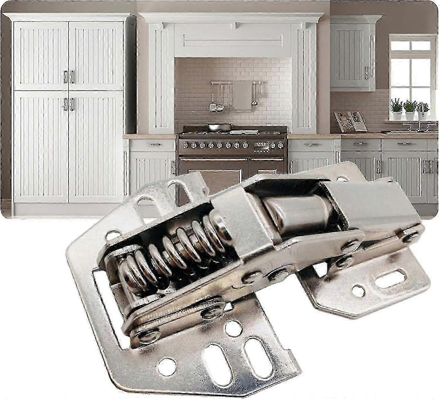 Swing Up Flap Hinge, 2pcs Overhead Swing Up Locker Cupboard Door Stay Hinge for Motorhomes and Caravans