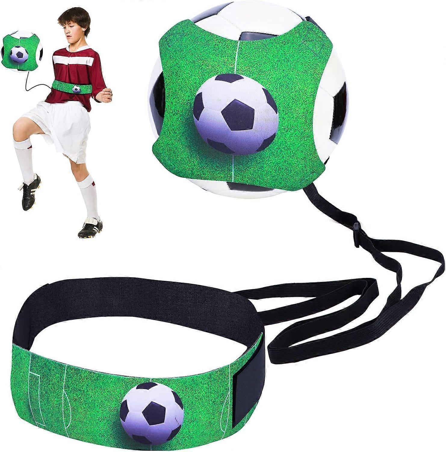 Football Training Belt, Adjustable Belt Single Football Trainer, Football/Volleyball/Rugby Trainer Auxiliary Control Skills Trainer Improve Efficiency