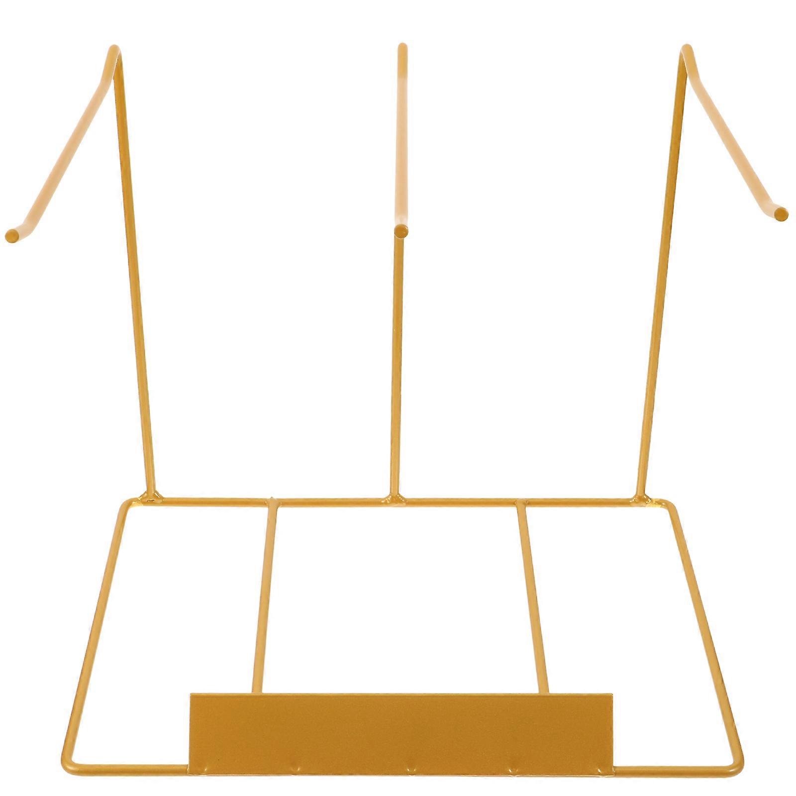 حامل قلادة عرض المجوهرات معدني ذهبي 10.2×8.7×7.5 بوصة 1 مجموعة