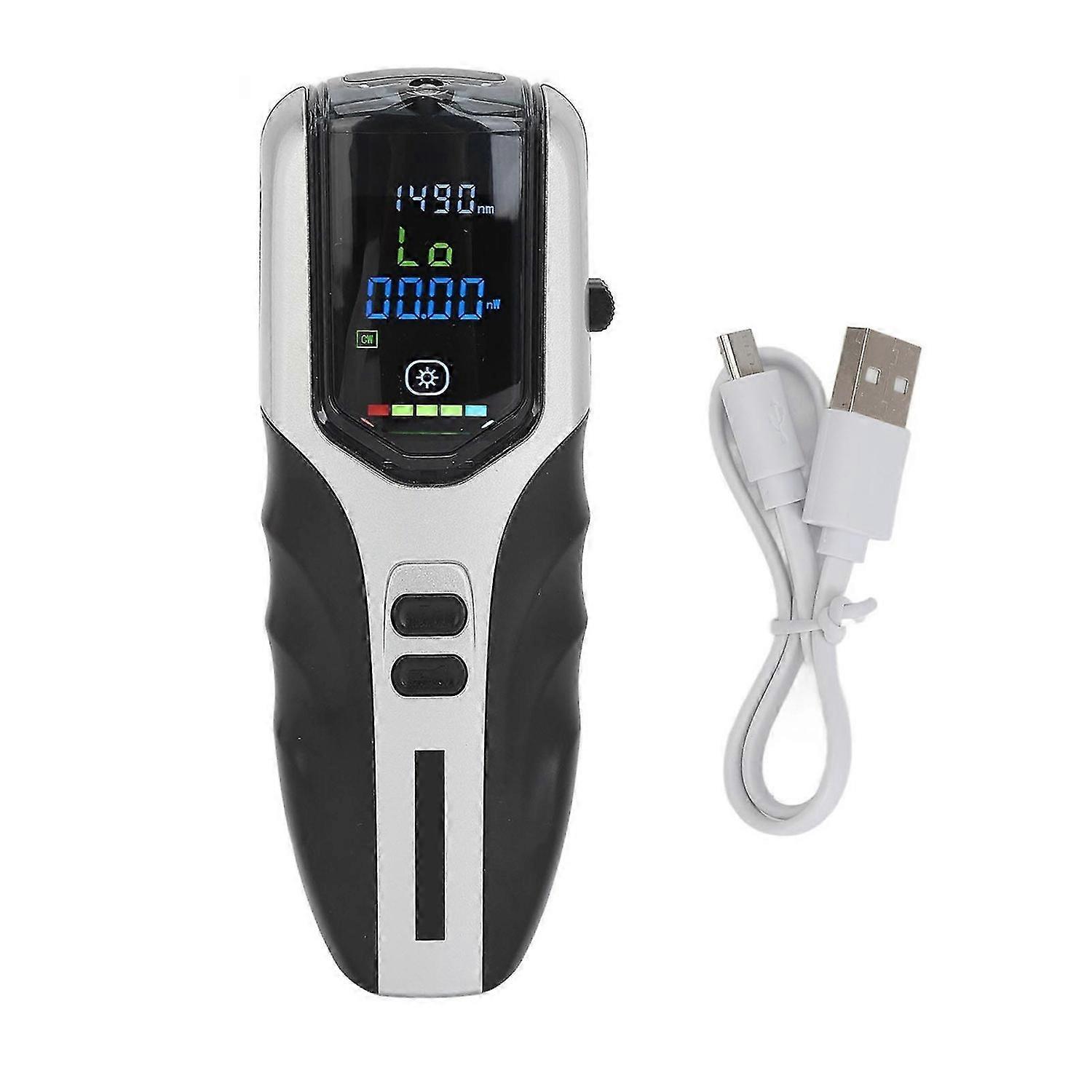 Portable Optical Power Meter Rechargeable Fiber Optic Attenuation Tester Built in Battery 706dBm