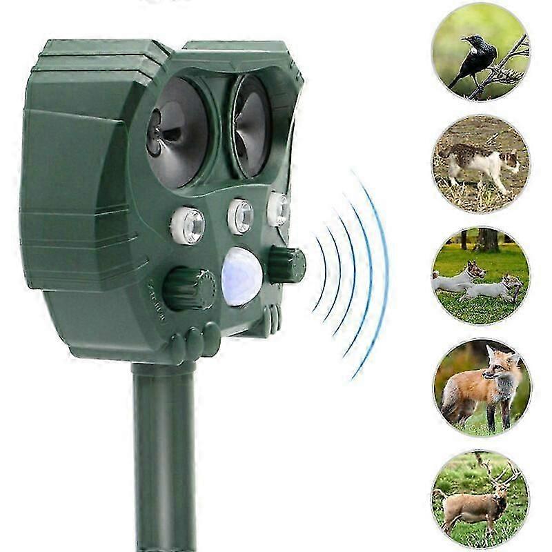 Rpulsifs Ultrasons Solaires Anti-chats, Chiens, Taupes, Oiseaux, Pigeons Fouines Renards Et Ratons Laveurs