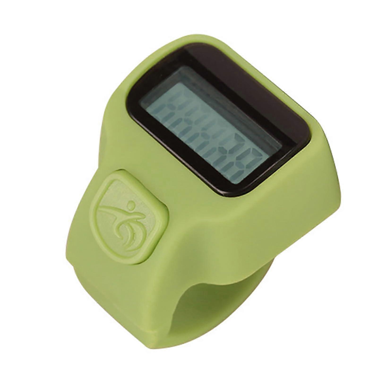 Battery Power Digital LCD Electronic Hand Number Counter 5 Digital Counter Clickers for Good Counting Green