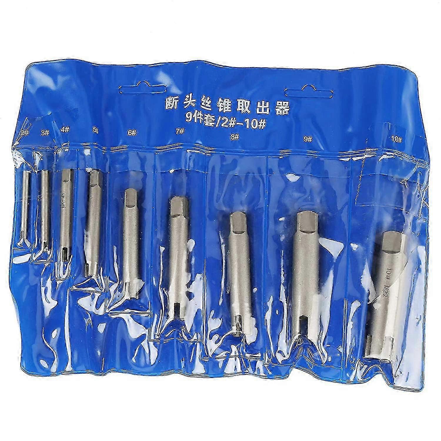 Tap Extractor Set - Steel Broken Head Tap Extractor Stripped Screw Tap Extractor Set(2#)