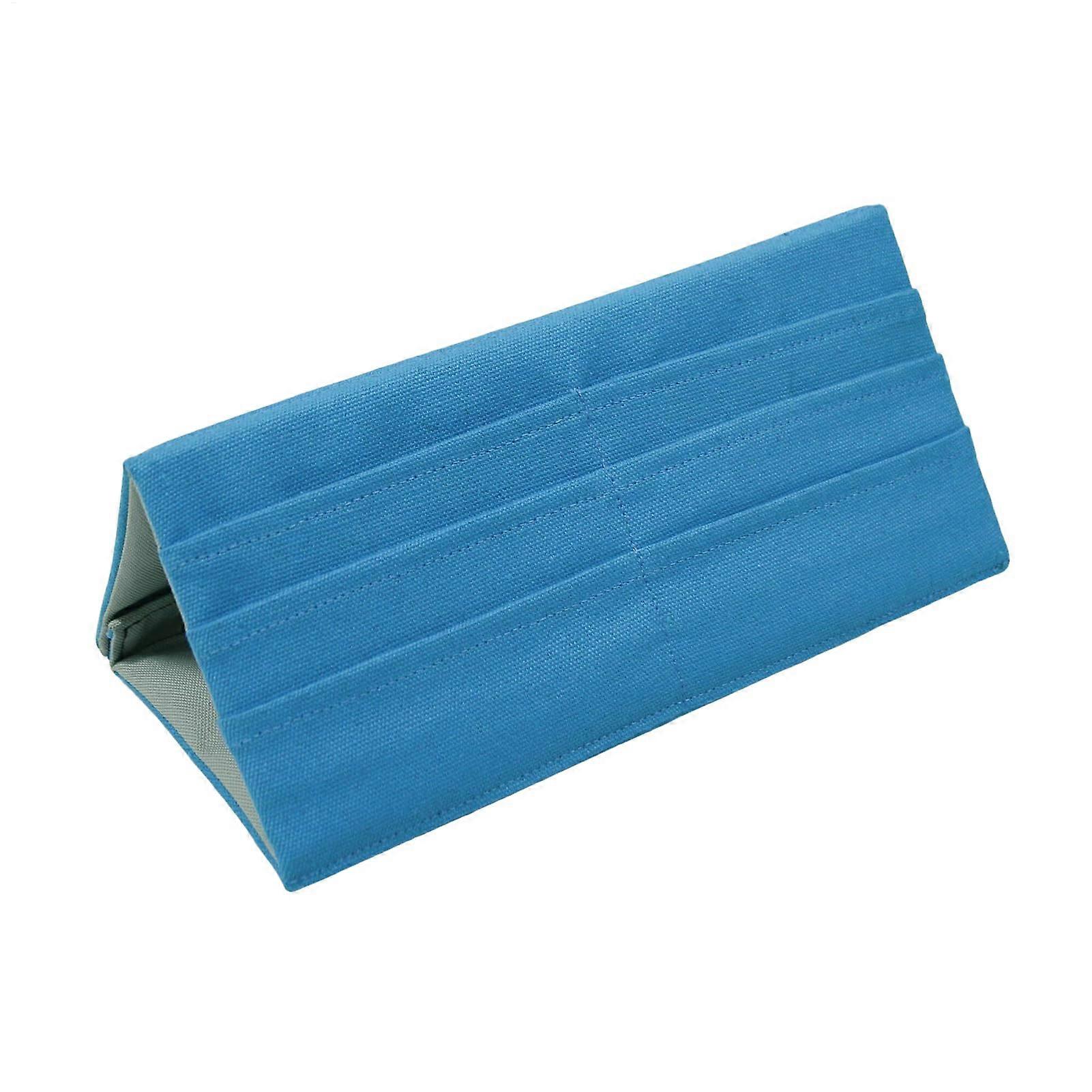 Folding playing card holder, foldable card holder, poker organizer, keeps your cards secure, 3layer foldable design, 25.5 x 13 x 10 cm, blue.