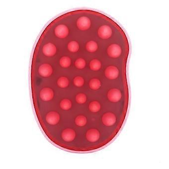 Shampoo Brush Hair Washing Hesd Scalp Massage Exfoliating Dandruff Removal Silicone BrushPinkYMMR)