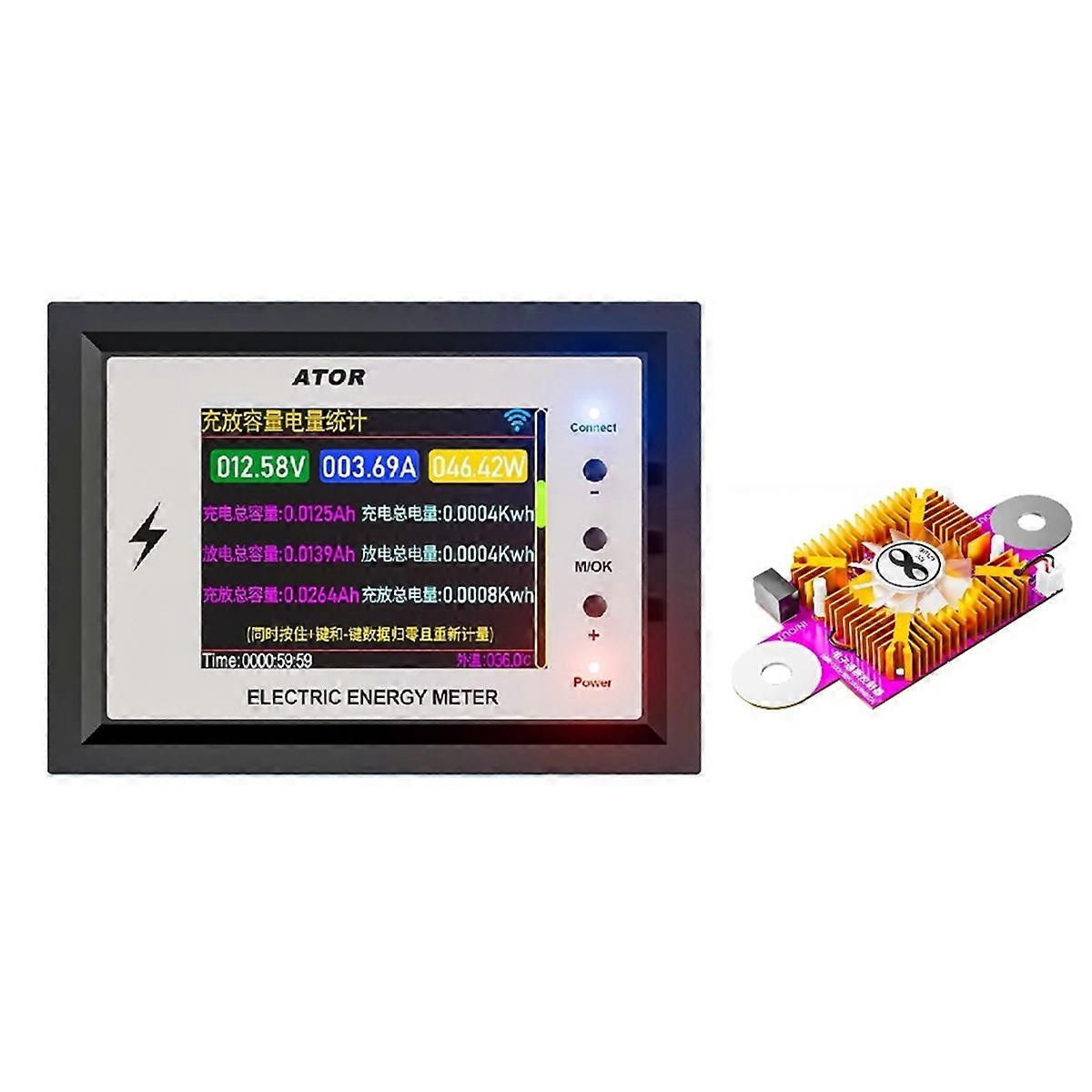 1000A Battery Capacity Tester DC 0-420V WiFi Coulomb Meter
