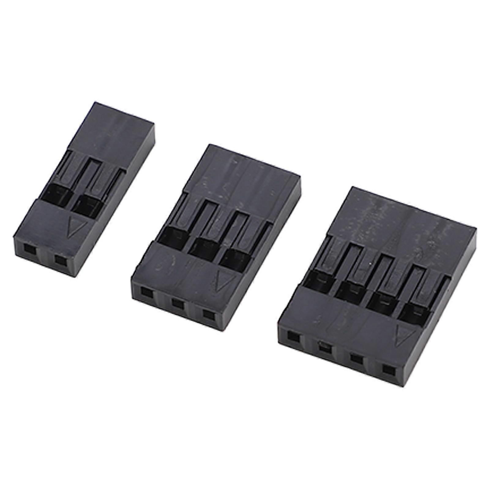 300Pcs Jumper Wire Connector Terminal 2.54mm 18‑26 AWG 2 3 4 Pin Connector Header 