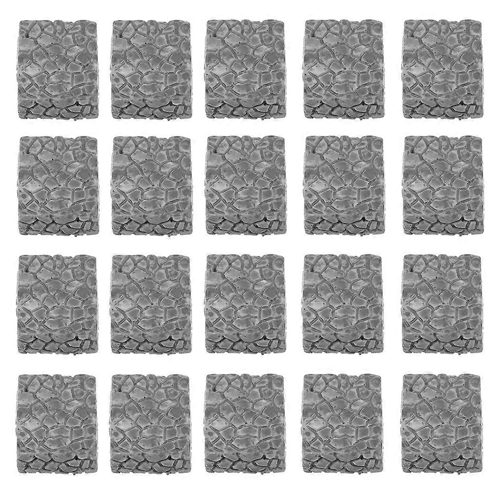20 Pcs Mini Resin Craft Stairs for Garden Decoration, Micro Landscape Ornament, Lightweight Decorative Steps for Bonsai Lawn Decor, Creative DIY