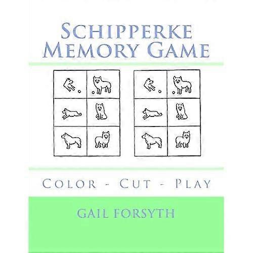 Schipperke Memory-Spiel : Farb-Cut-Play