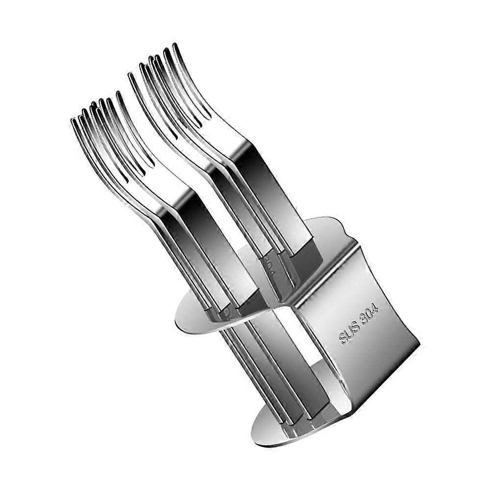 Stainless Steel Forks Fruit Appetizer Picks Desserts Long Handle Comfortable Grip 1Set
