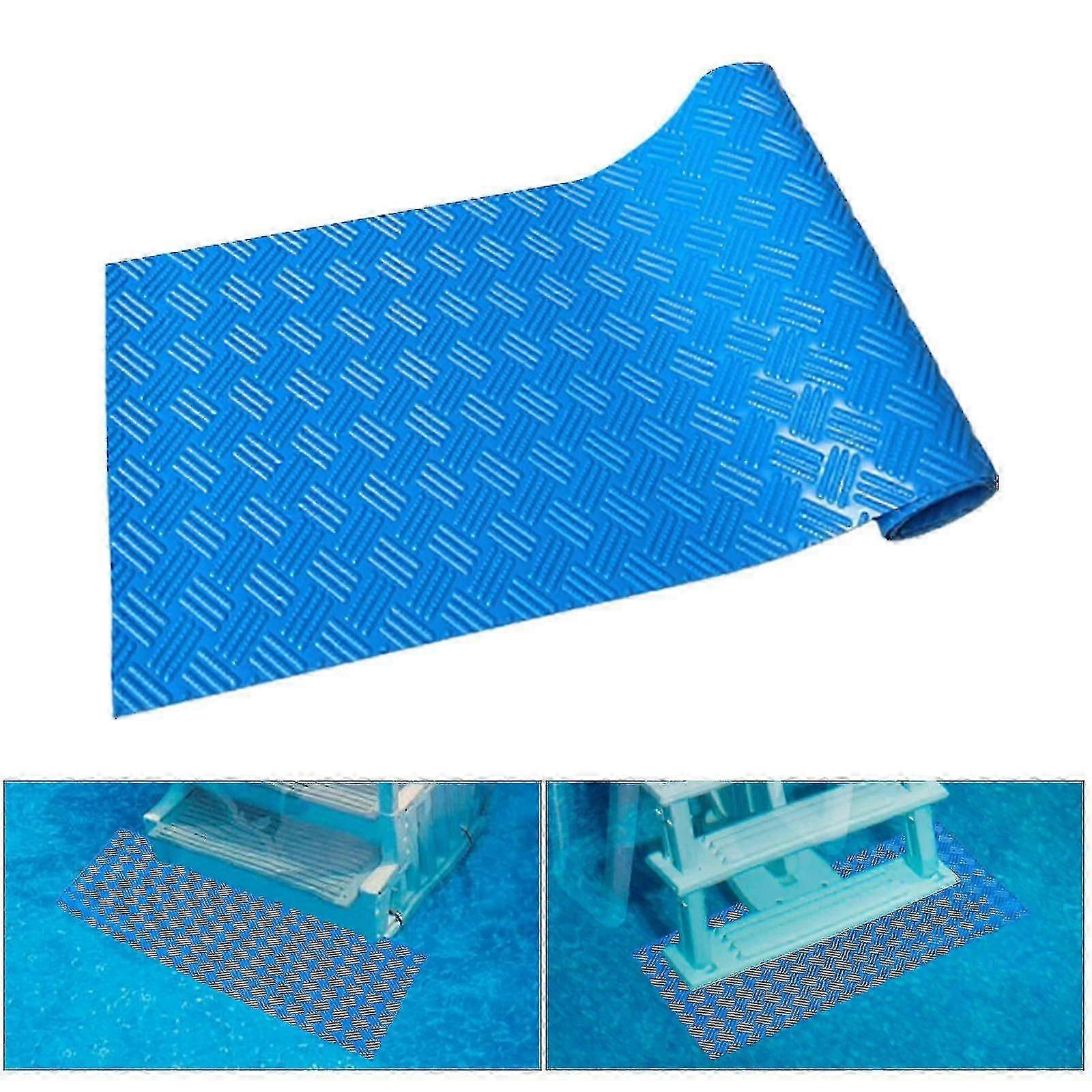 Swimming Pool Ladder Mat Non-Slip Pool Step Pad Safety Liner For Medium Swimming Pool Liner And Stairs Protective