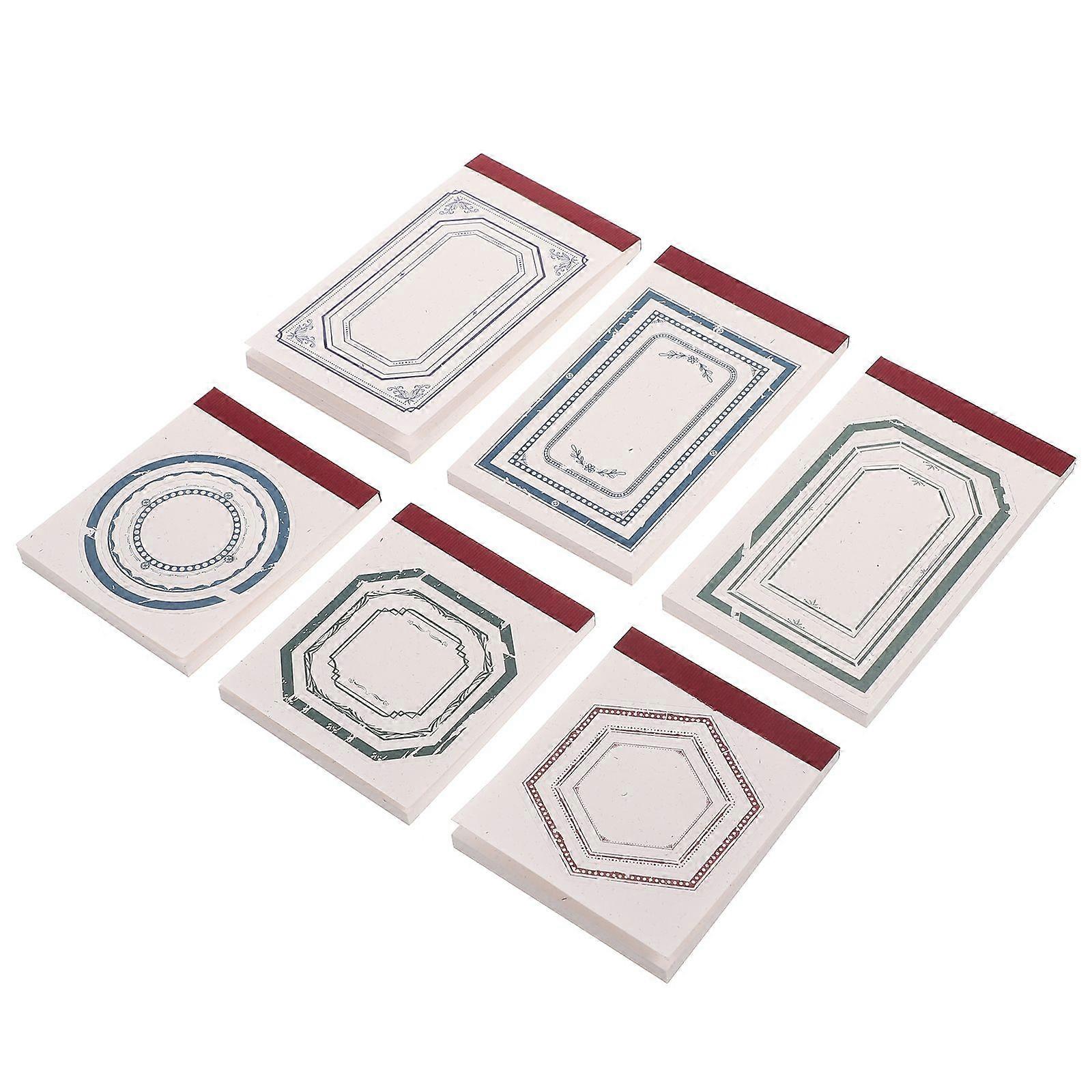 6 books of Multi-function Memo Pads Tearable Memo Portable To-do List Memo Pads