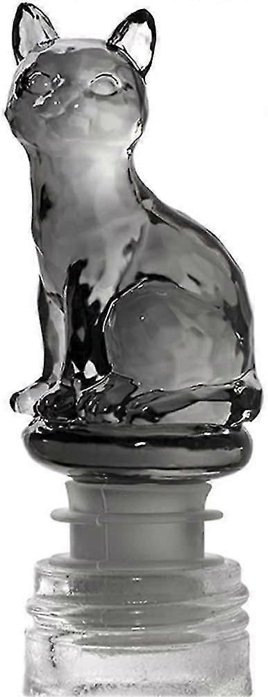 Wine Champagne Beverage Bottle Stopper (Black Cat)