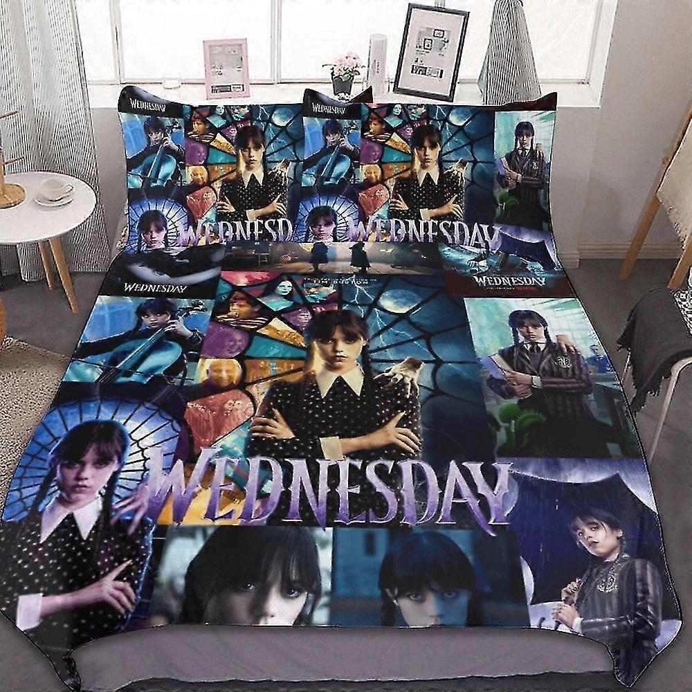 Conjuntos de Cama de Microfibra Impressos em 3D para Crianças - Conjunto de Conforto Leve de 3 Peças com Capa de Edredom e Fronhas