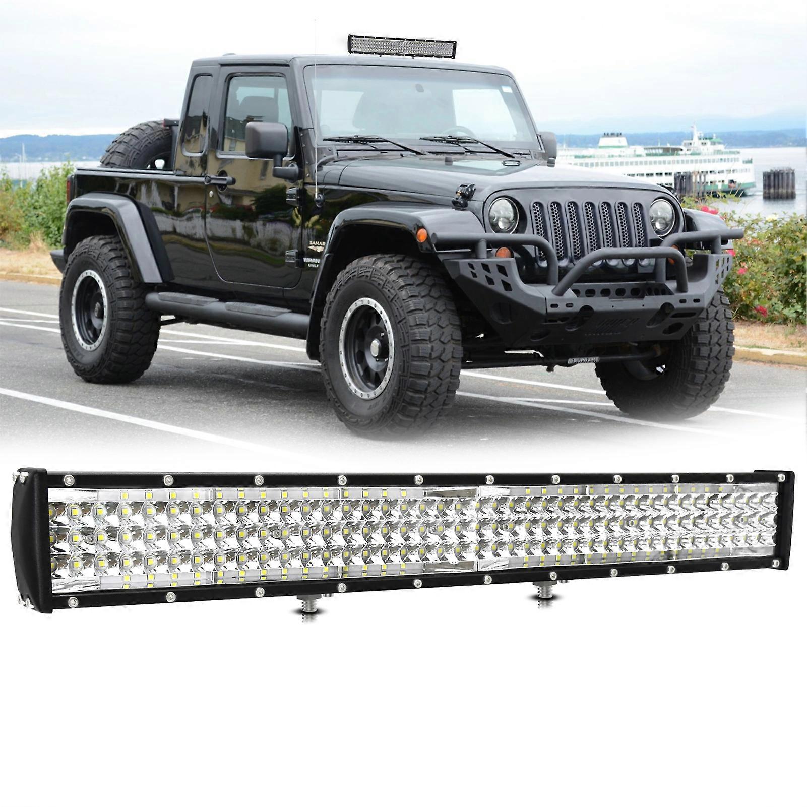 20 Inch 528W LED Work Light 6000K Waterproof Black Housing