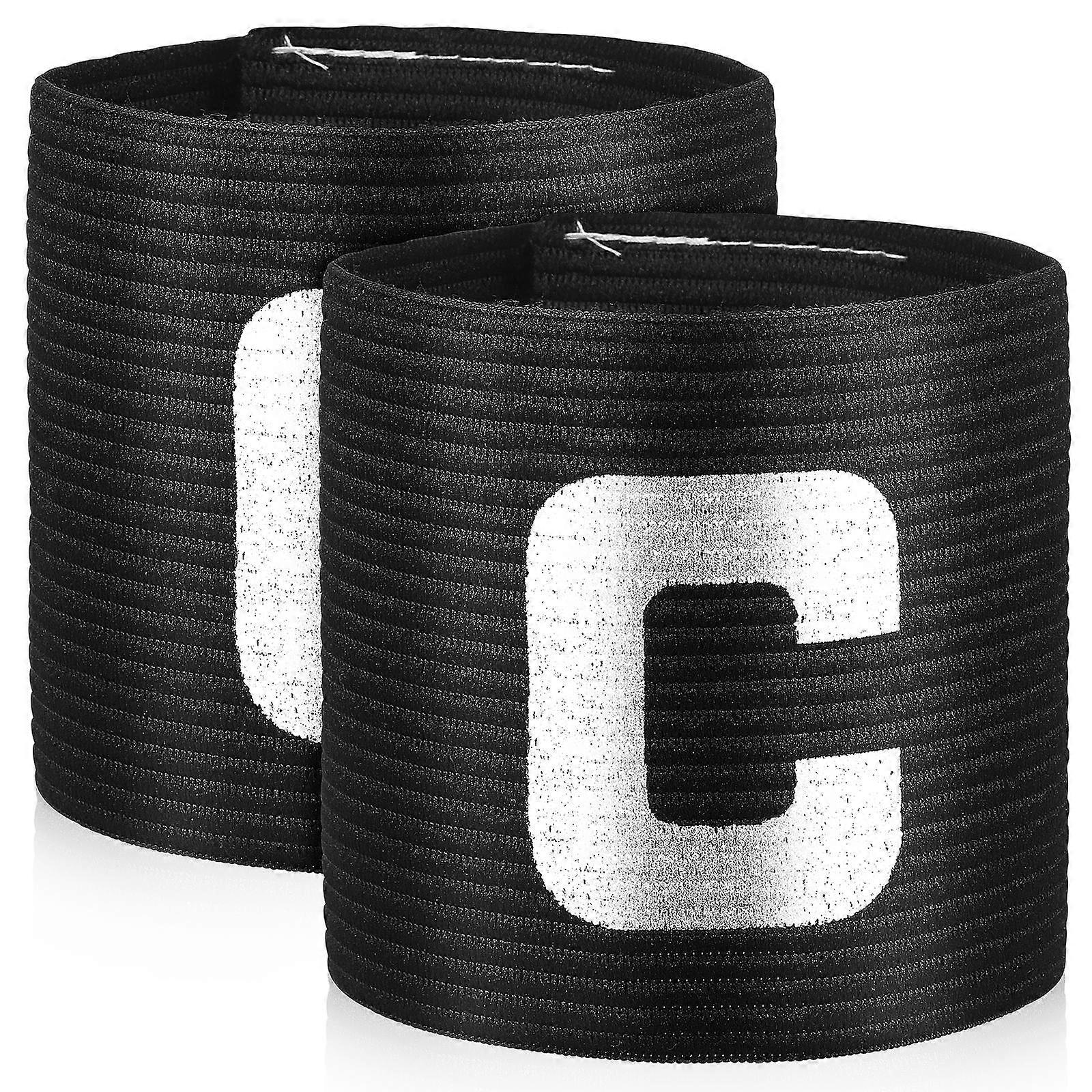 Elastic Captain Armbands for Football Sports – 2pcs Pack for Youth and Adults with Identification for Easy Recognition and Comfortable Fit