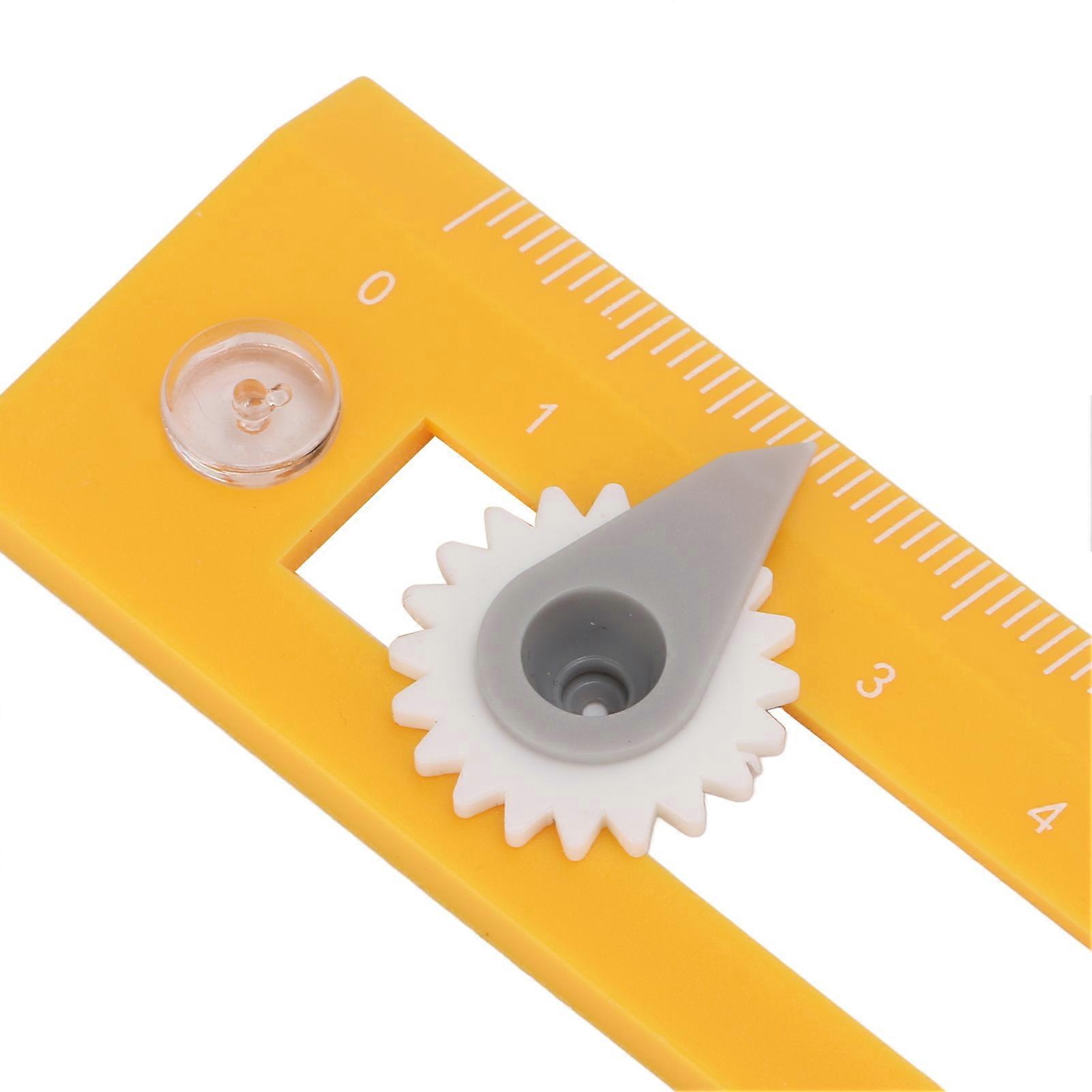 Compass Ruler Two in One High Accurate Student Drawing Compass Straightedge Learning ToolYellow