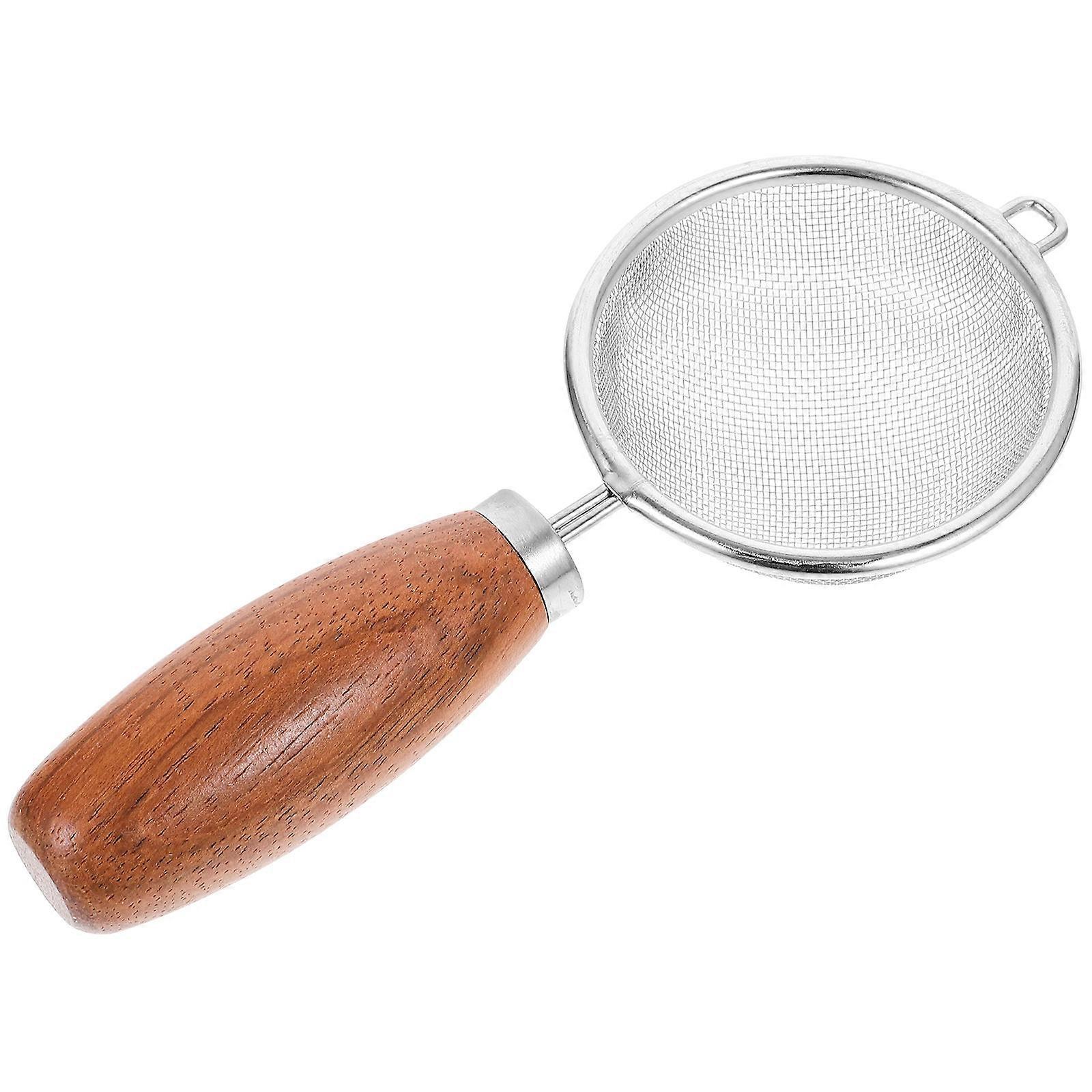 Practical Soy Milk Strainer Stainless Steel Baking Tool With Handle Design For Flour Sifting And Juice Straining 1Pack