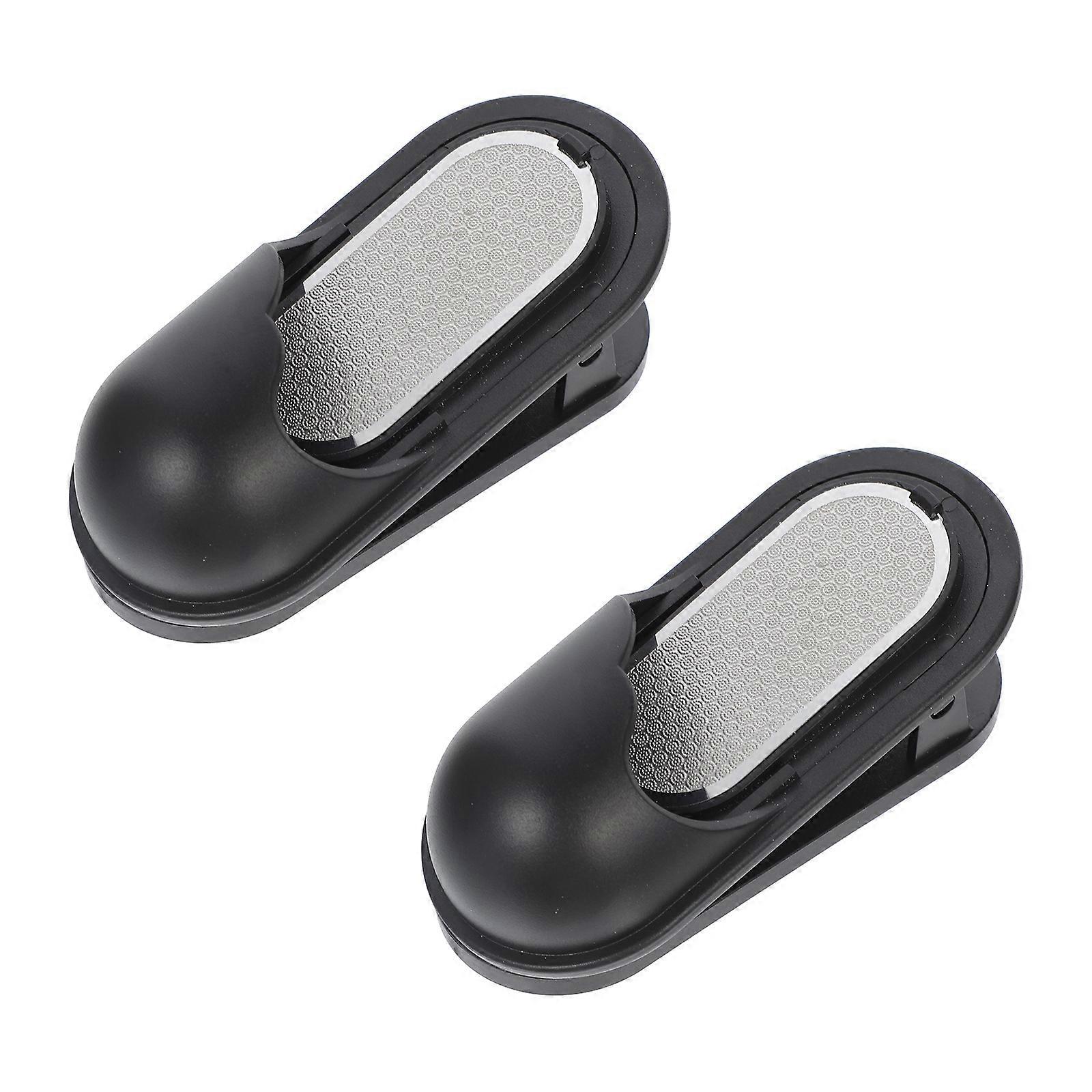 Pencil Sharpener Black Plastic for School Stationery Easy to Carry Effective Pencil Point Sharpening Tools 2pcs