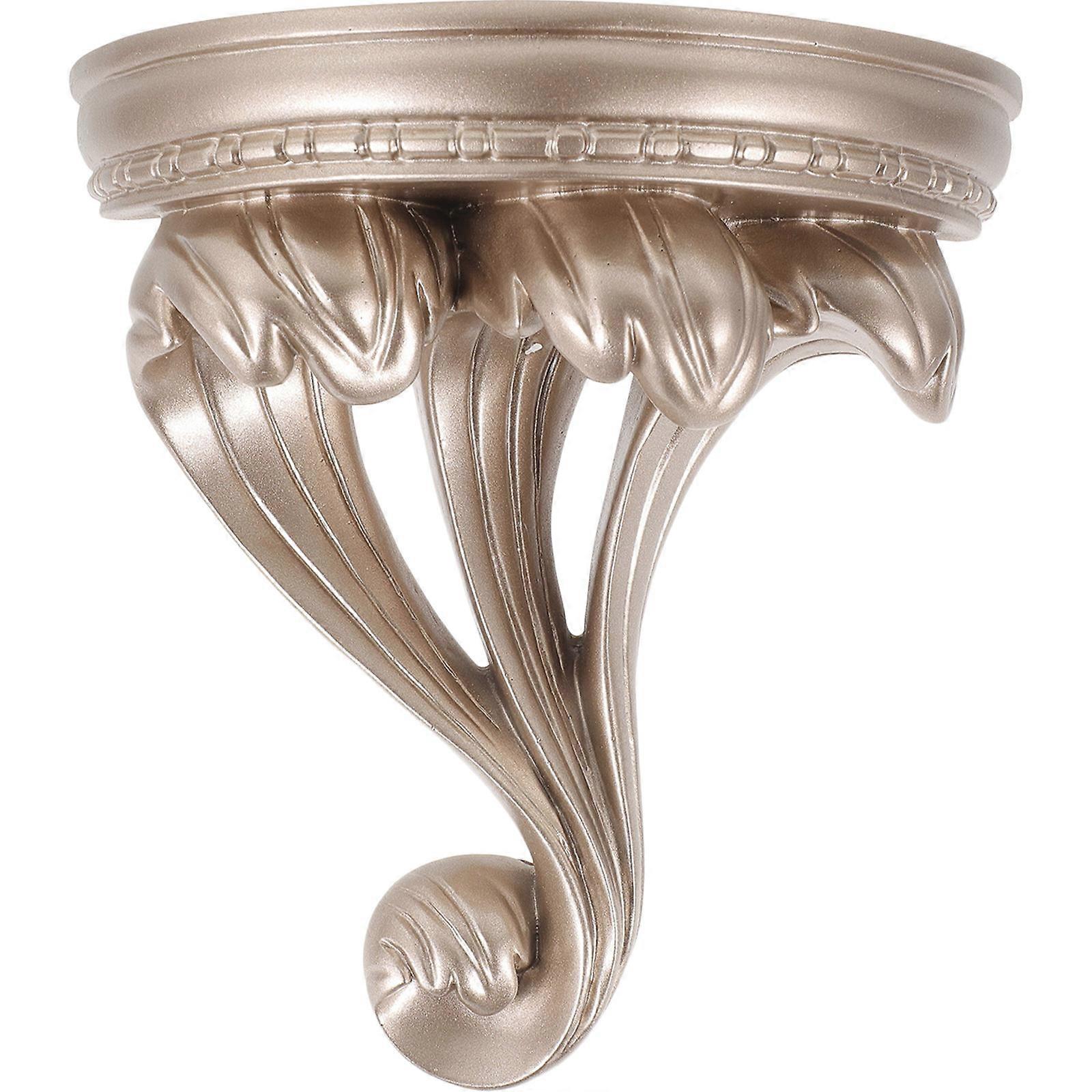 Golden Resin Eruopean Style Wall Shelf Floating Shelf for Home