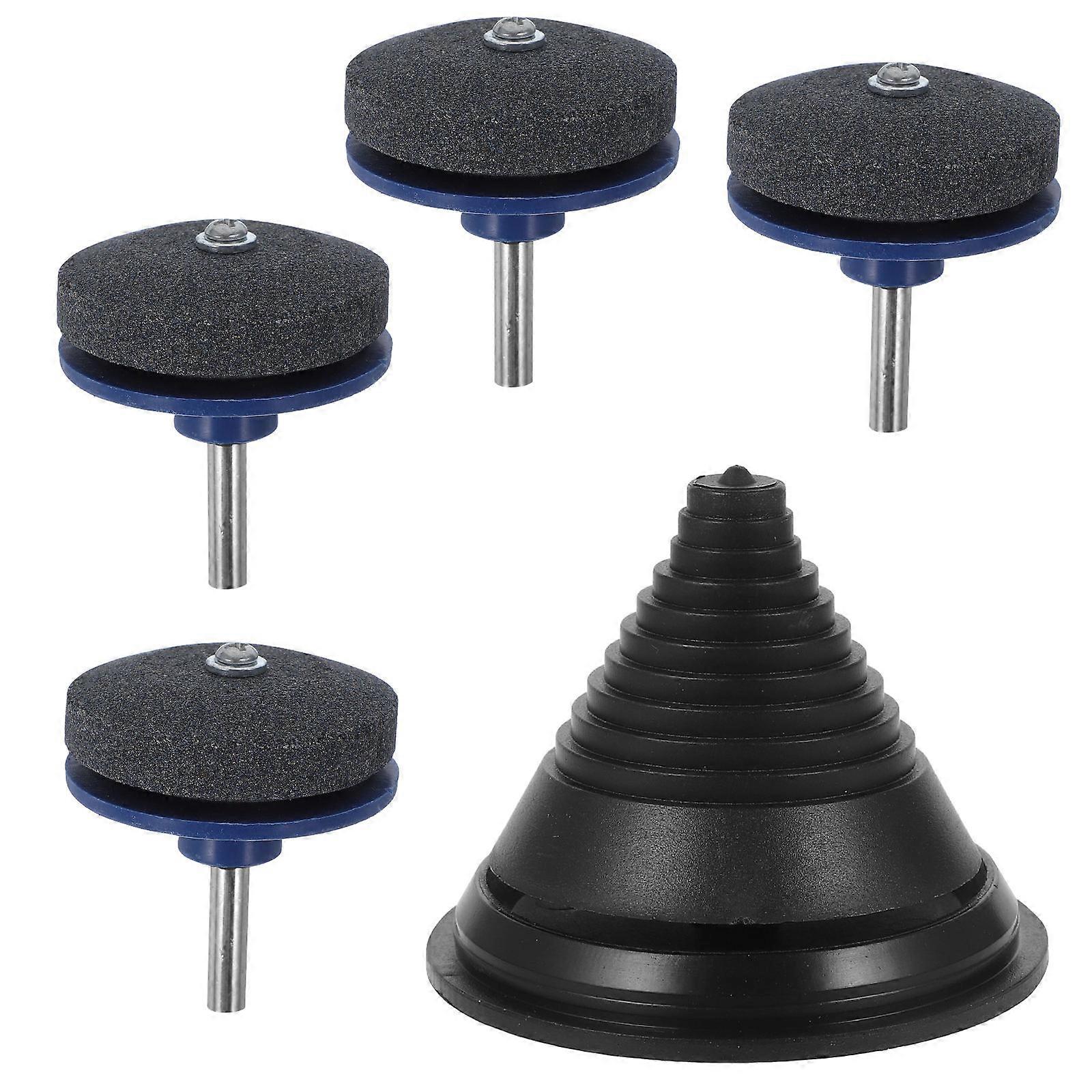 Professional 5PC Electric Drill Set with Fused Alumina Sharpeners for Metal and Tool